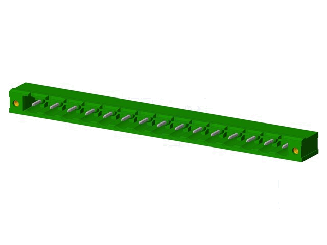 Connector: ontkoppelbare terminal strip; contact; mannelijk Connector: ontkoppelbare terminal strip; contact; mannelijk